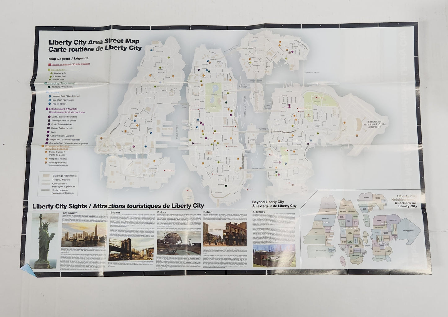Auction Item 138: Liberty City GTA Map