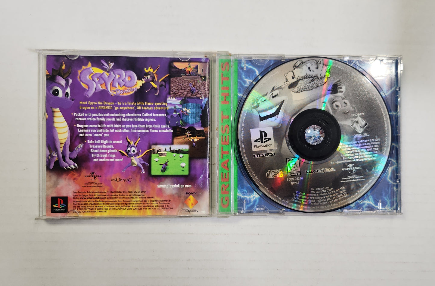 Auction Item 14: Crash Bandicoot Warped - PlayStation