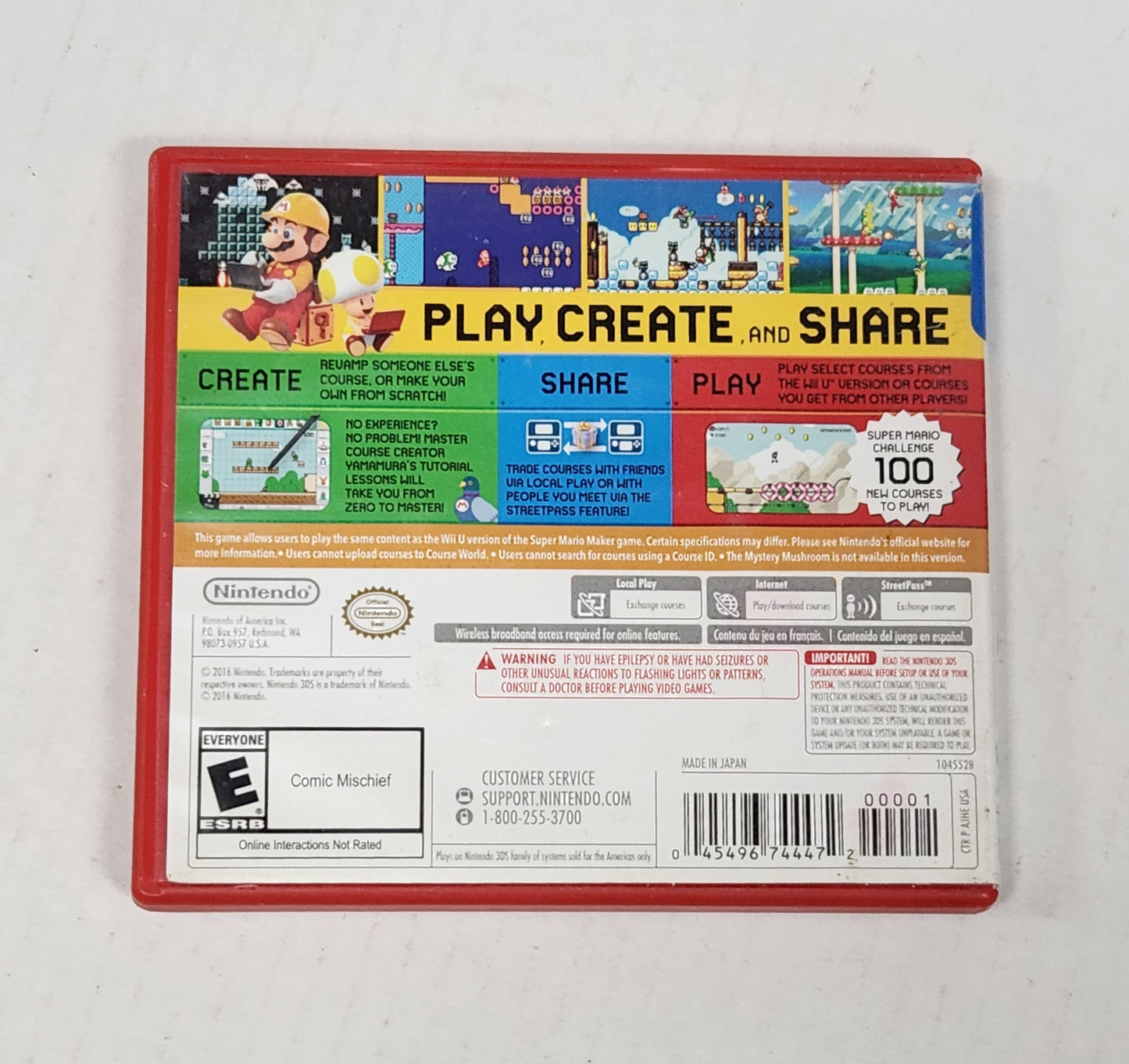Auction Item 36: Super Mario Maker 3DS - 3DS
