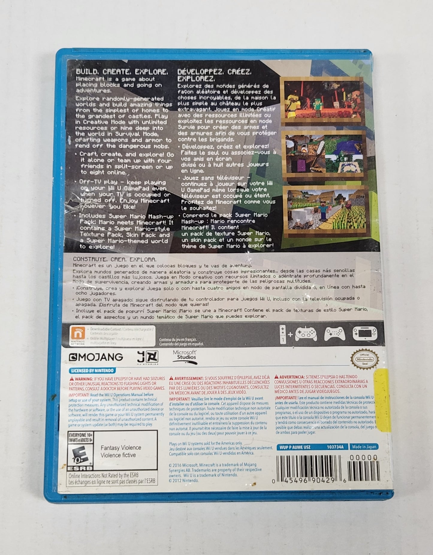 Auction Item 6: Minecraft - WiiU