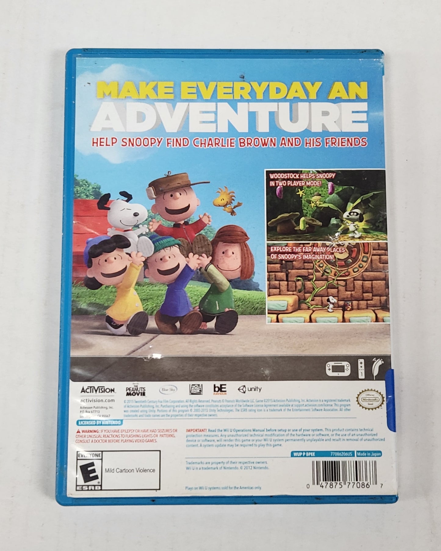 Auction Item 7: Snoopy's Grand Adventure - WiiU