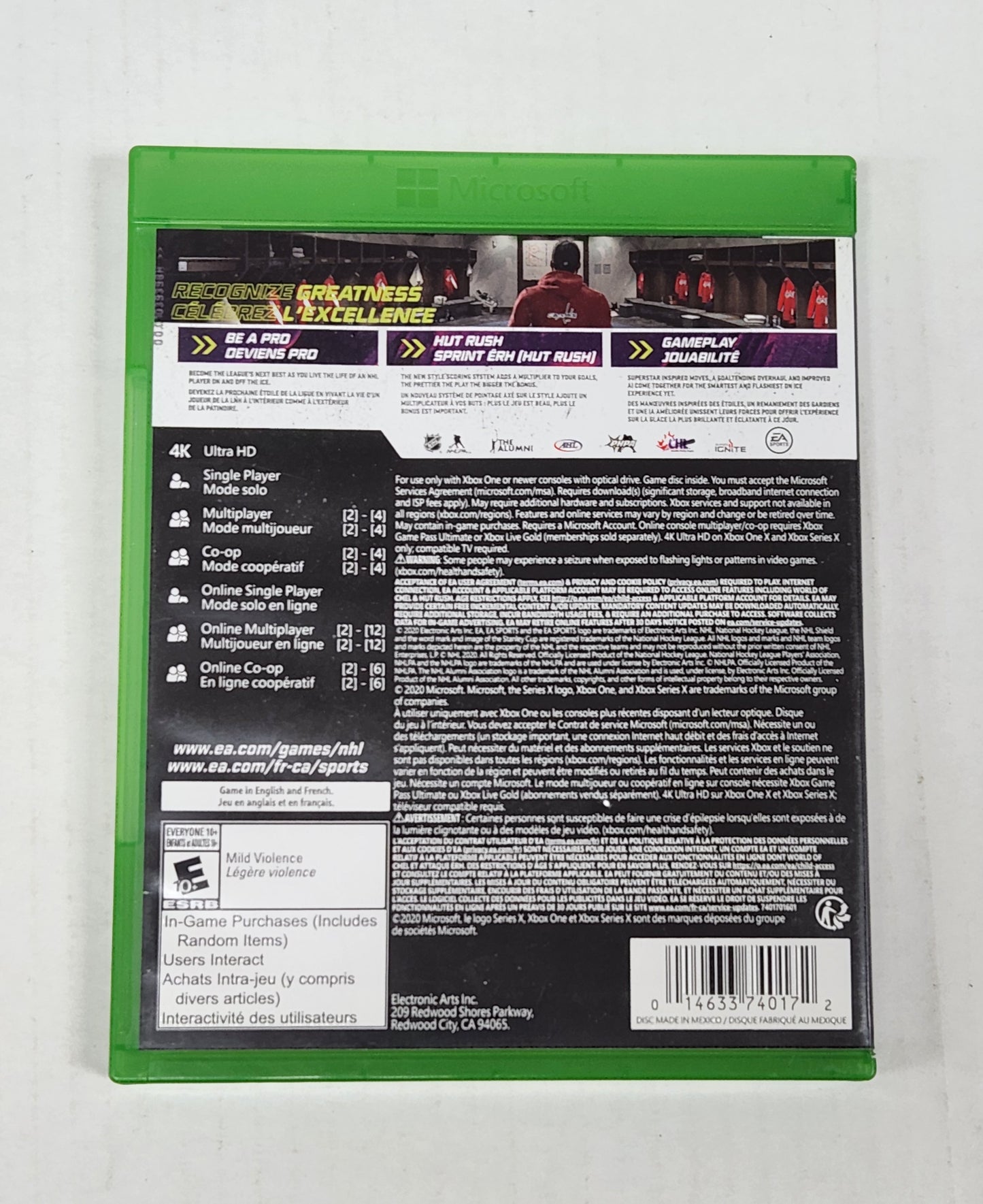 Auction Item 24: NHL 21 - XBox One