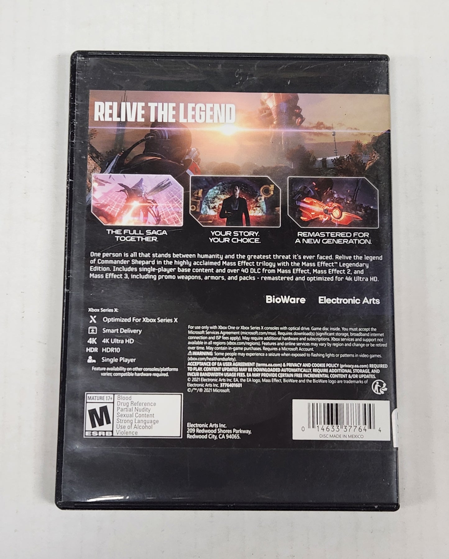 Auction Item 32: Mass Effect Legendary Edition - XBox One / Series X