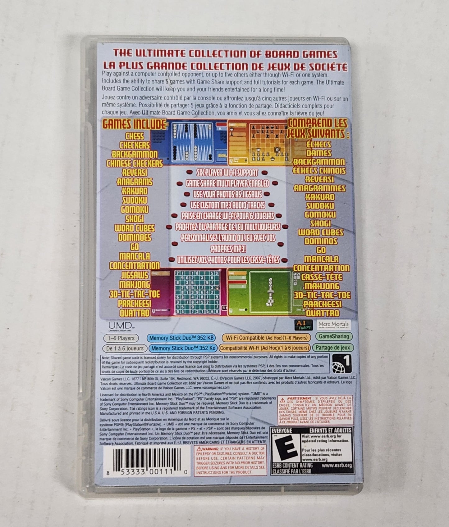 Auction Item 42: Ultimate Board Game Collection - PSP