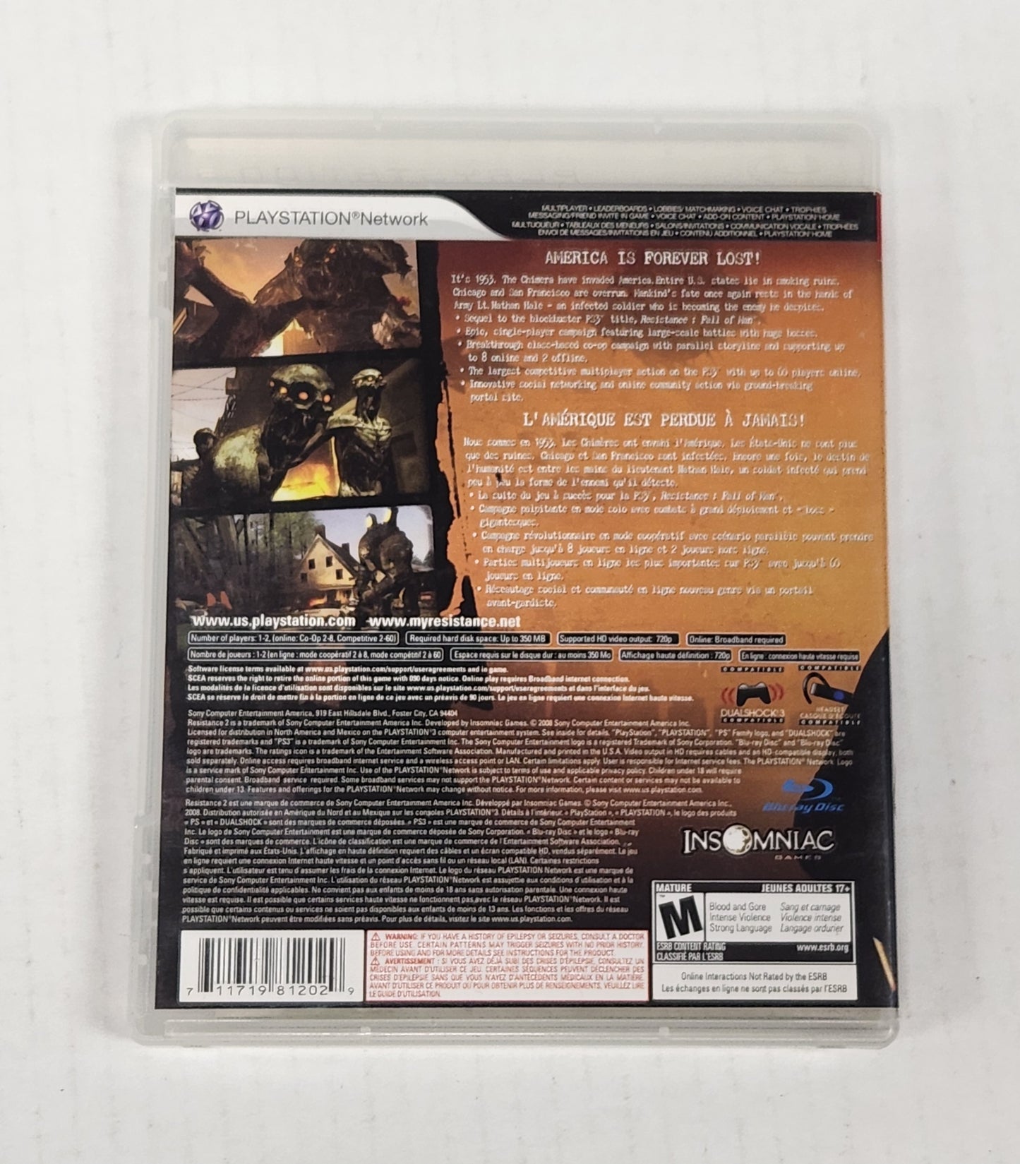 Auction Item 53: Resistance 2 - PS3