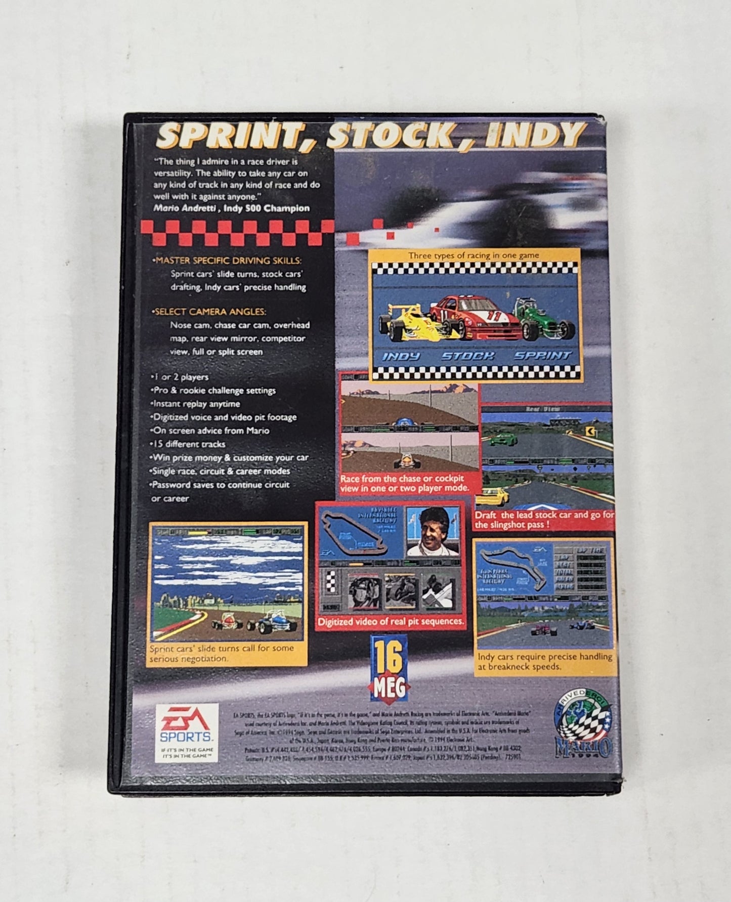 Auction Item 68: Andretti Racing - Sega Genesis