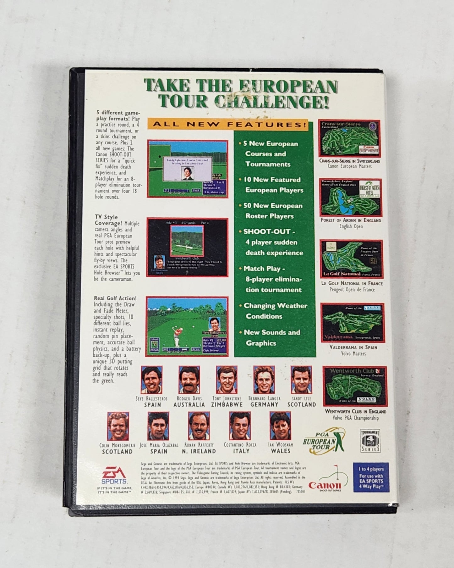 Auction Item 69: PGA European Tour - Sega Genesis
