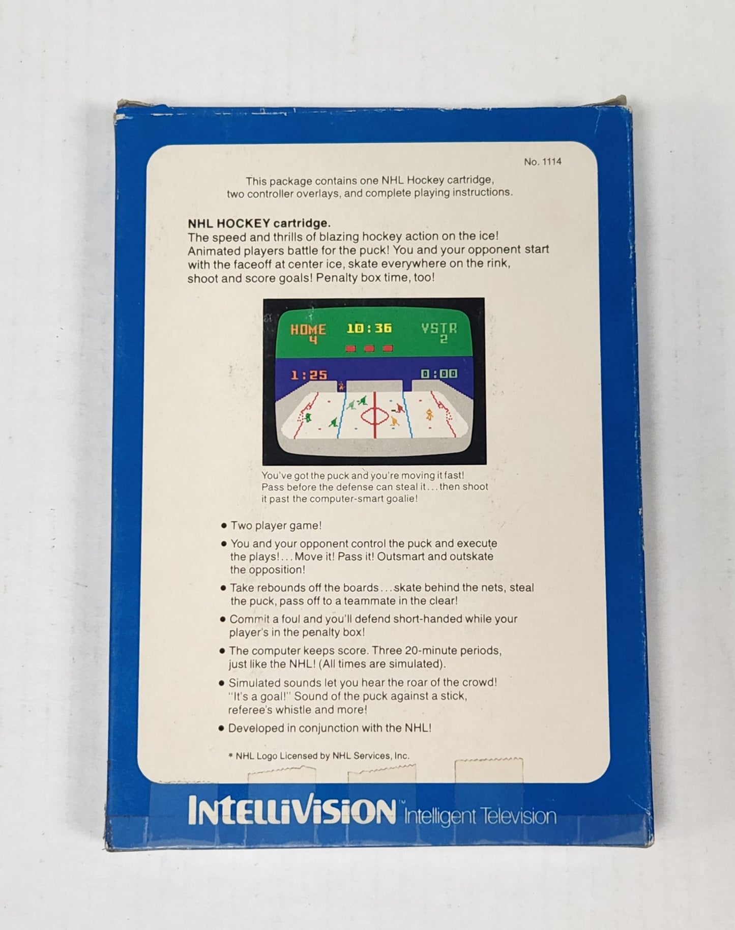 Auction Item 76: NHL Hockey - Intellivision