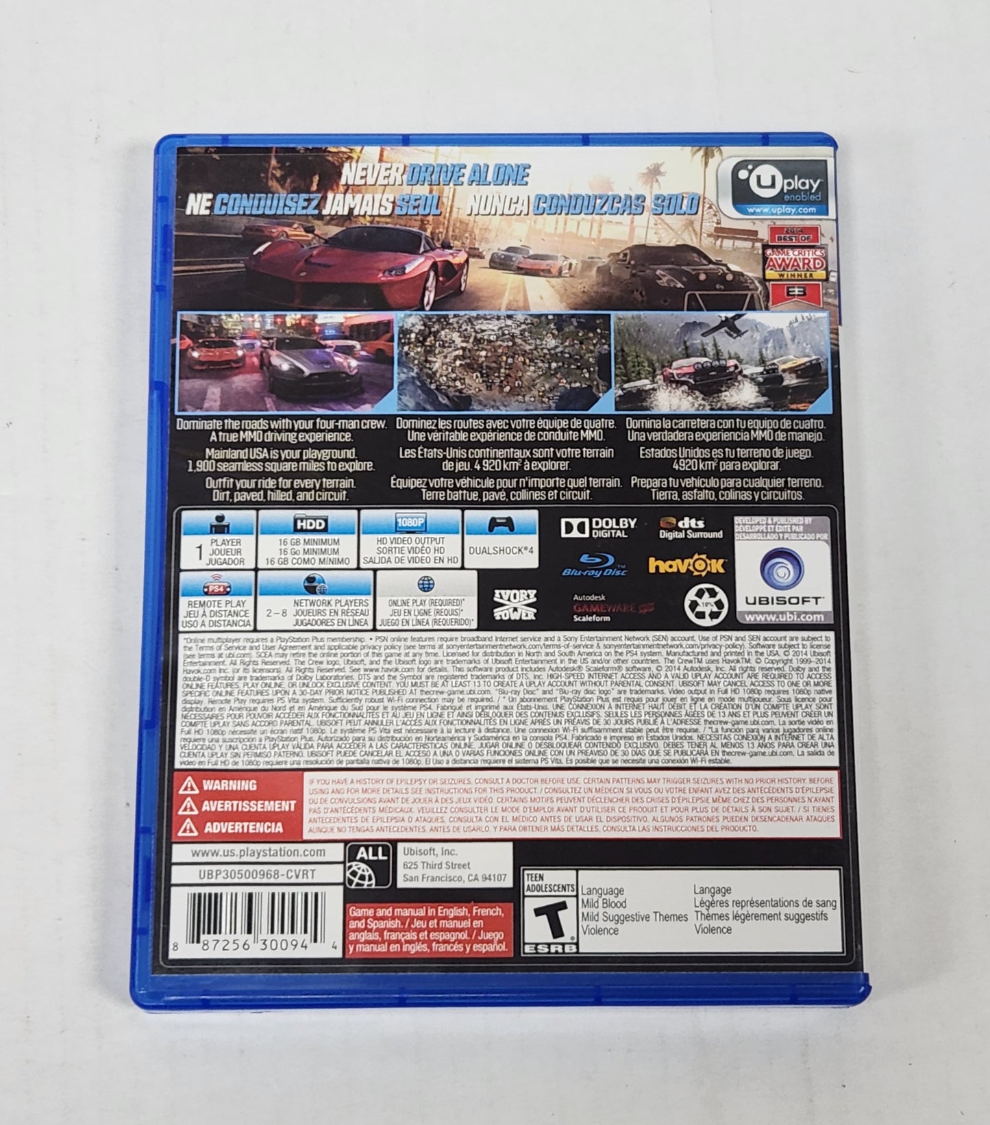 Auction Item 98: The Crew - PS4
