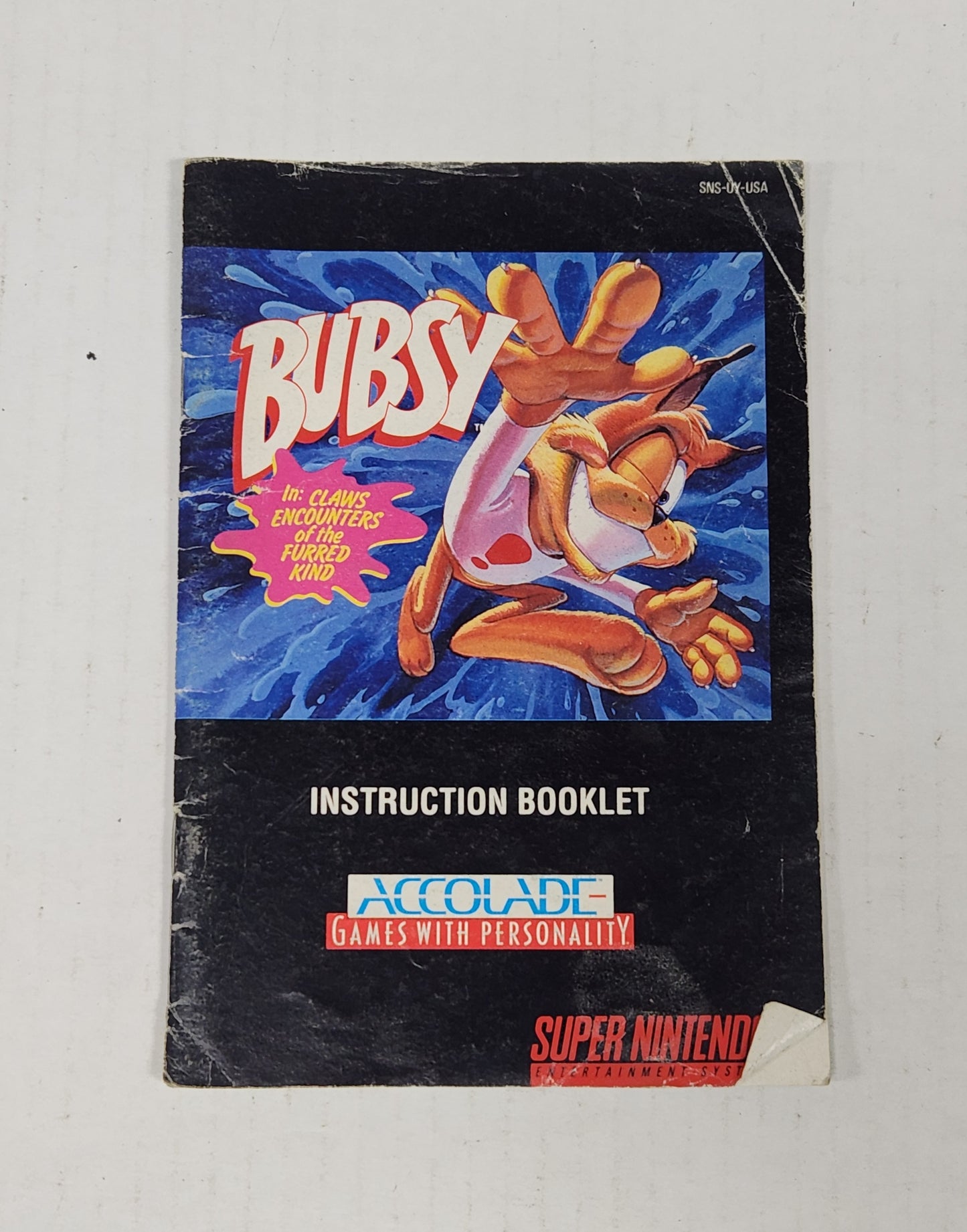 Auction Item 128: Bubsy Manual - SNES