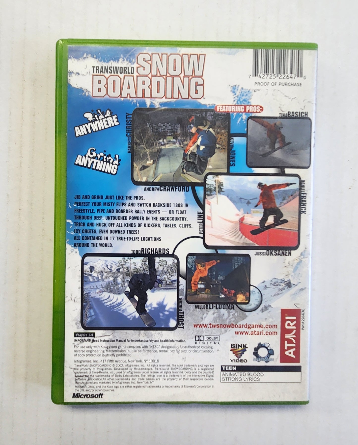 003: Transworld Snow Boarding - XBox