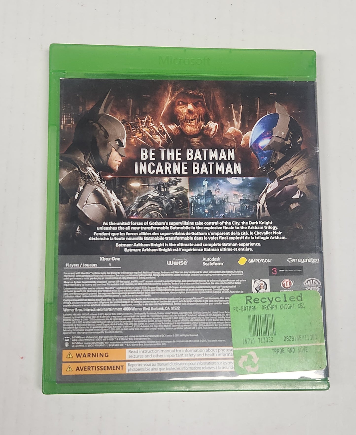 031: Batman Arkham Knight - XBox One