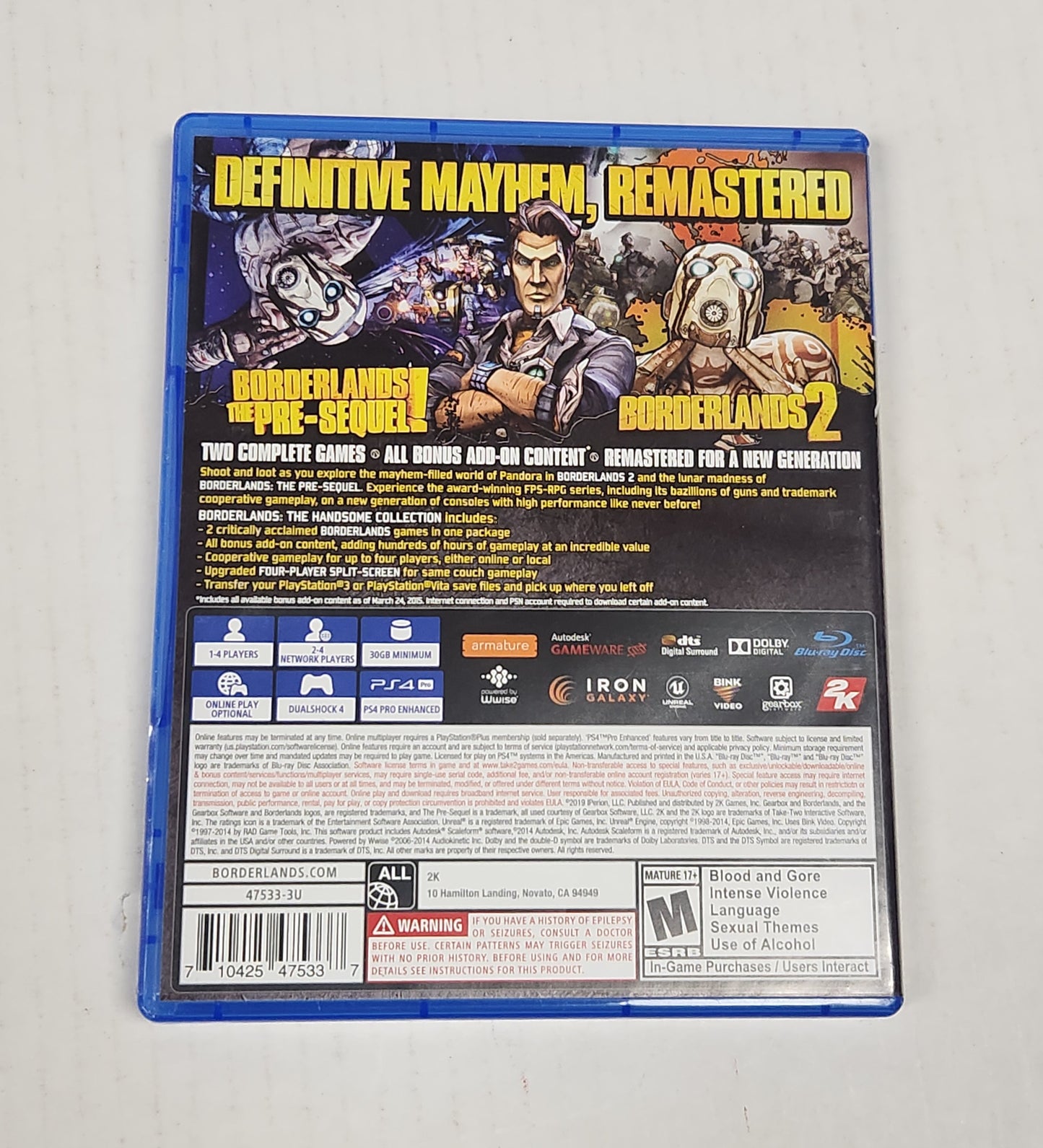 074: Borderlands The Handsome Collection - PS4