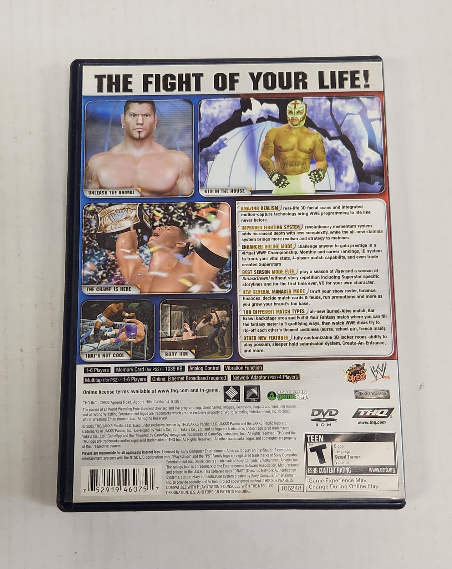 Lot 010: Smack Down vs Raw 2006 - PS2