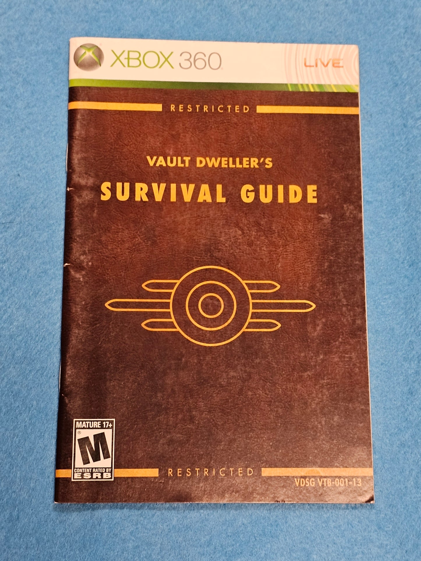 Thing 010: Fallout 3 Manual - XBox 360