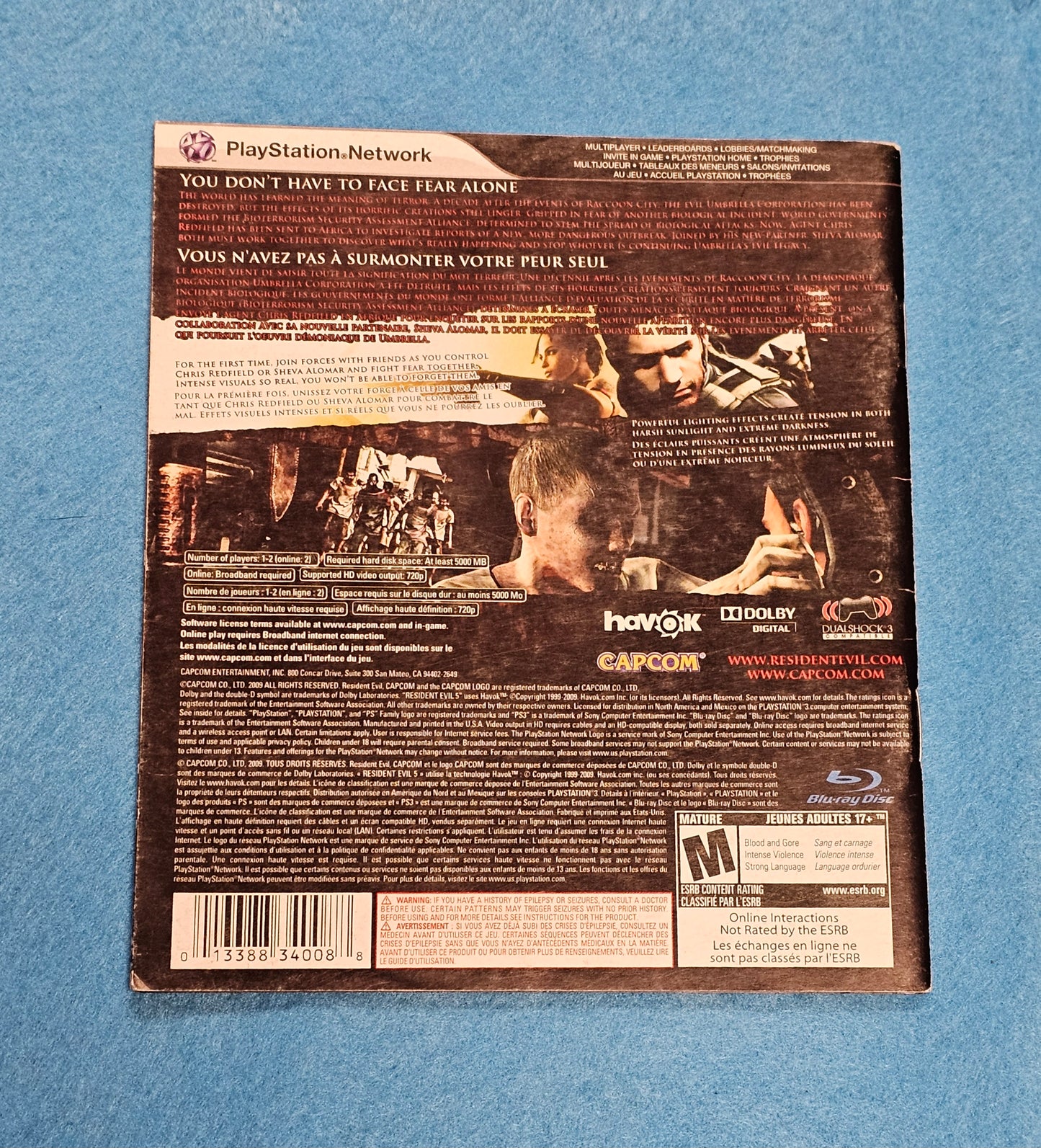 Thing 017: Resident Evil 5 Manual - PS3