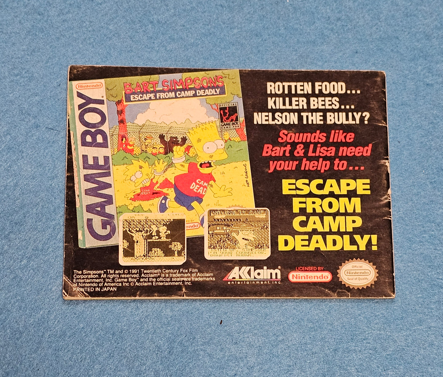 Thing 007: Terminator 2 Manual - Game Boy