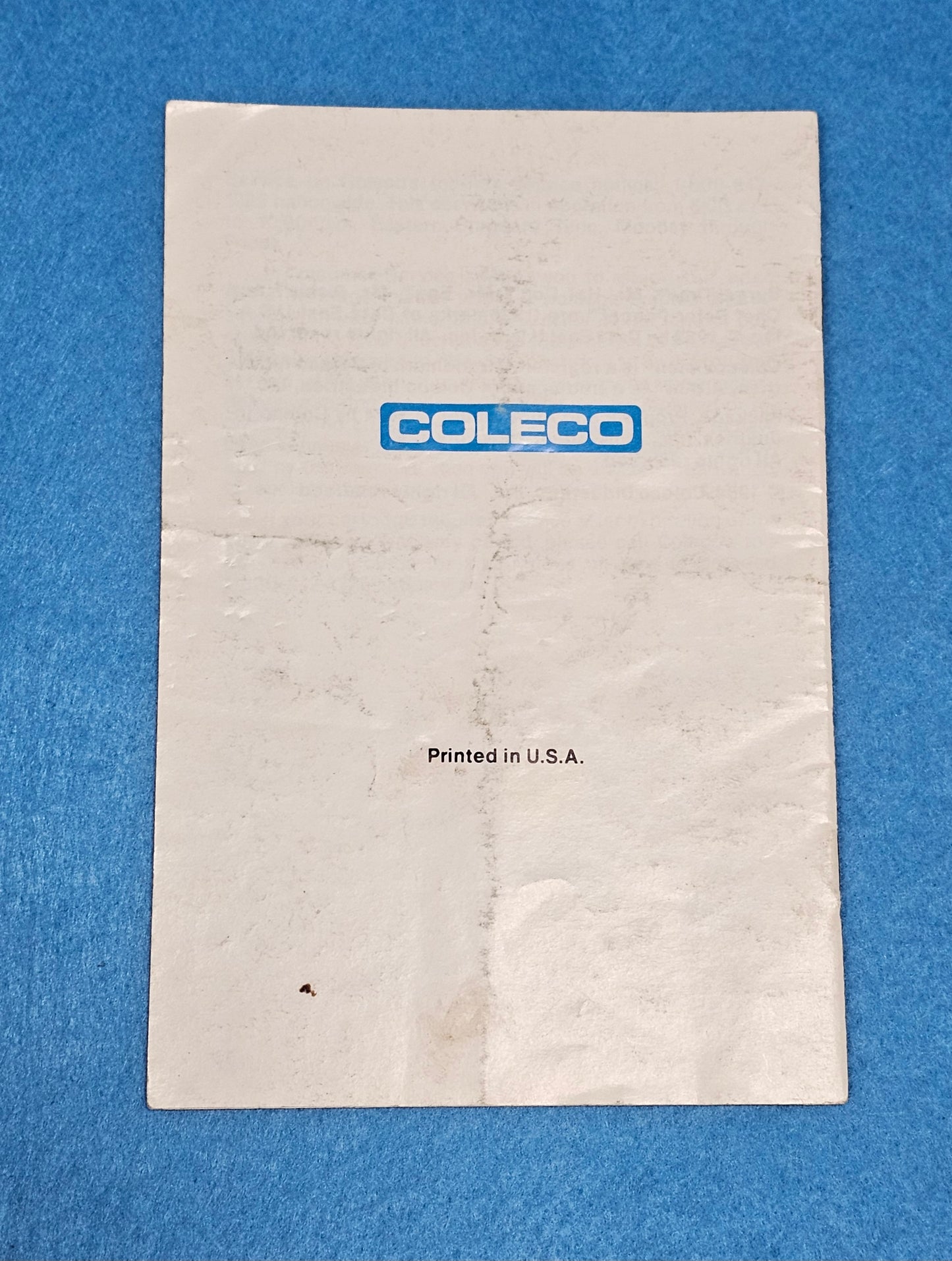 LOT 135: Burger Time Manual Coleco Vision