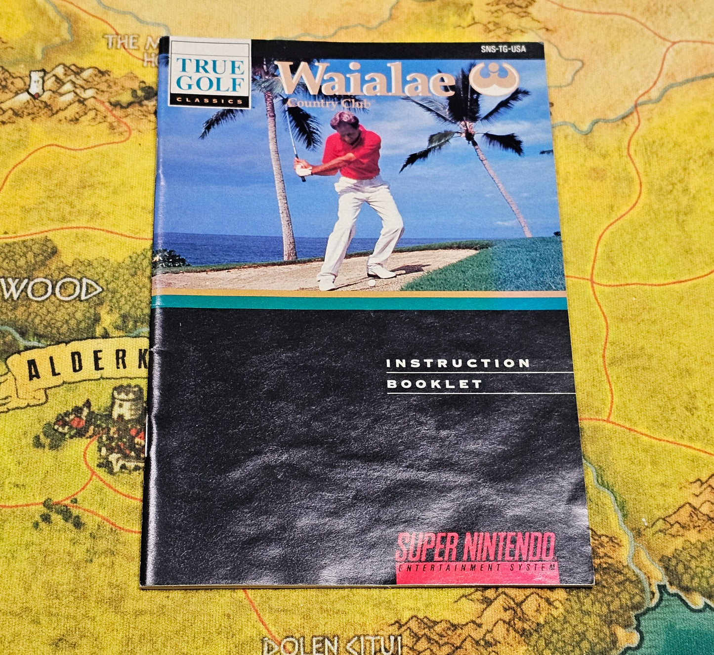 114: True Golf Classics: Waialae Country Club Manual - SNES