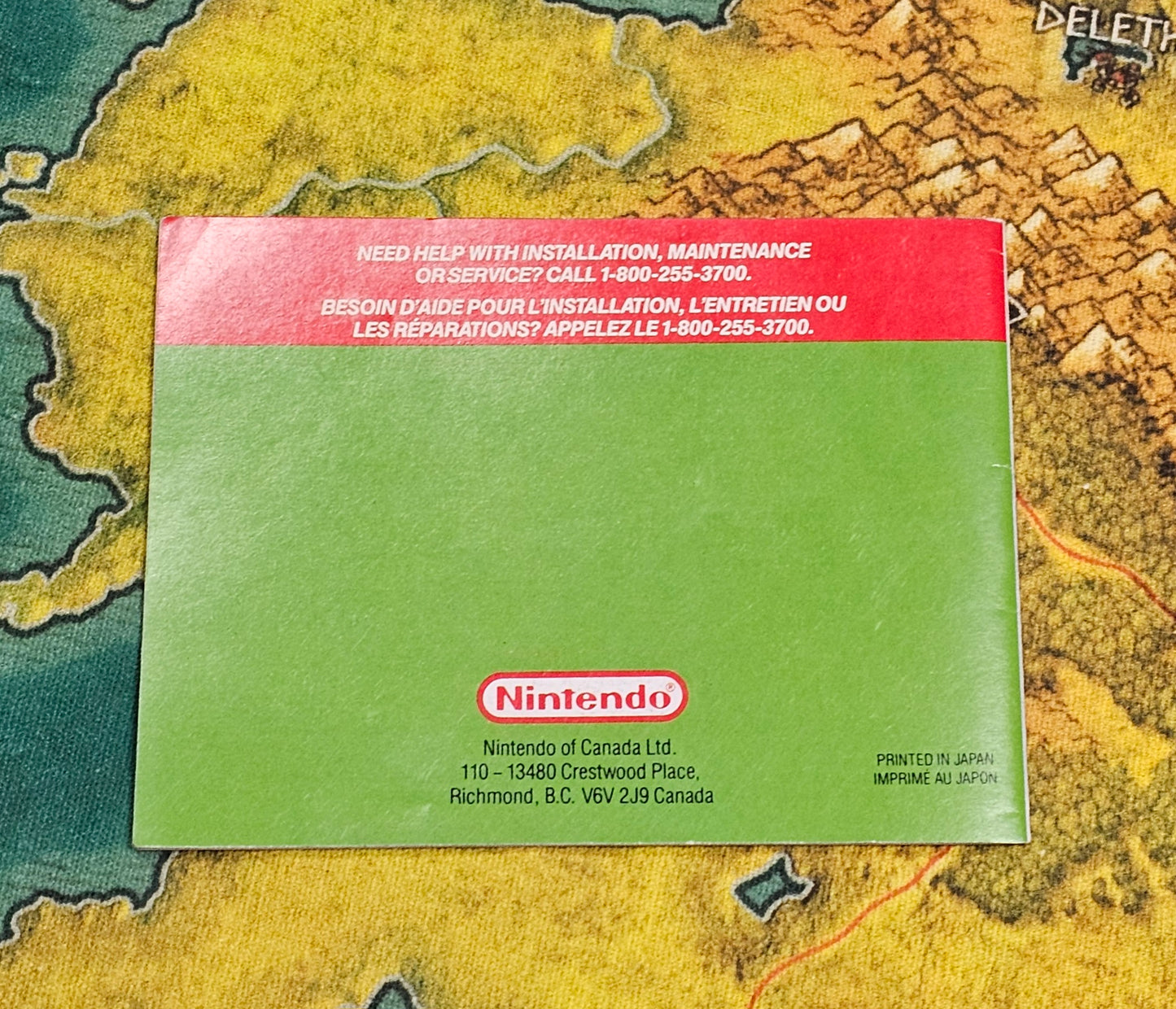 106: Nintendo World Cup Manual - Game Boy