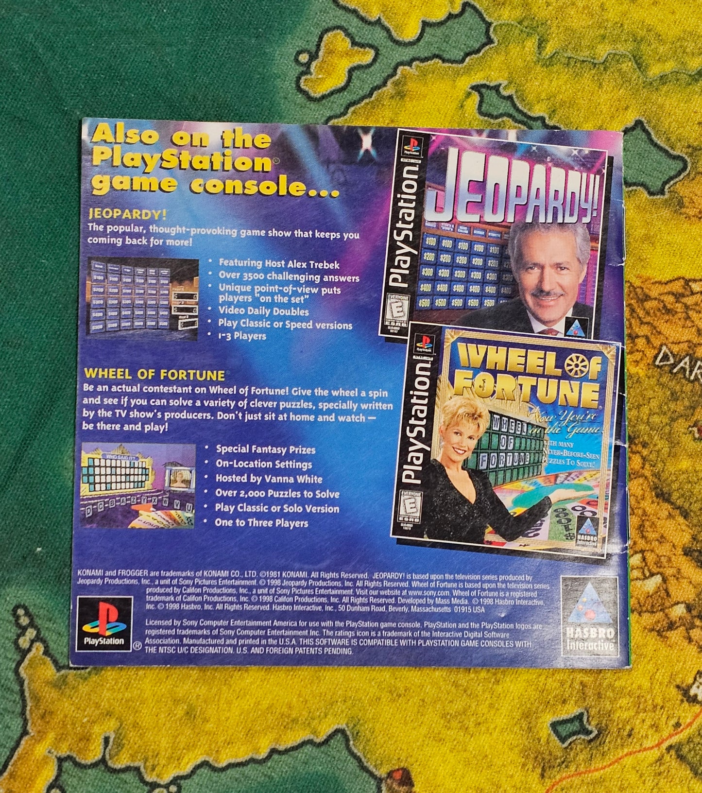 109: Frogger Manual - PS1