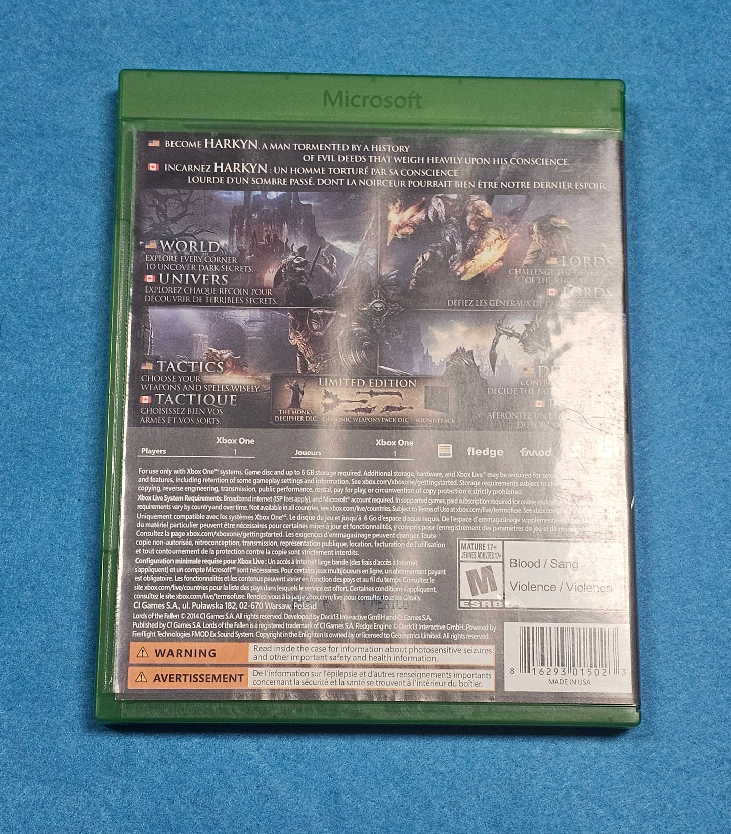 023: Lords of the Fallen - XBox One