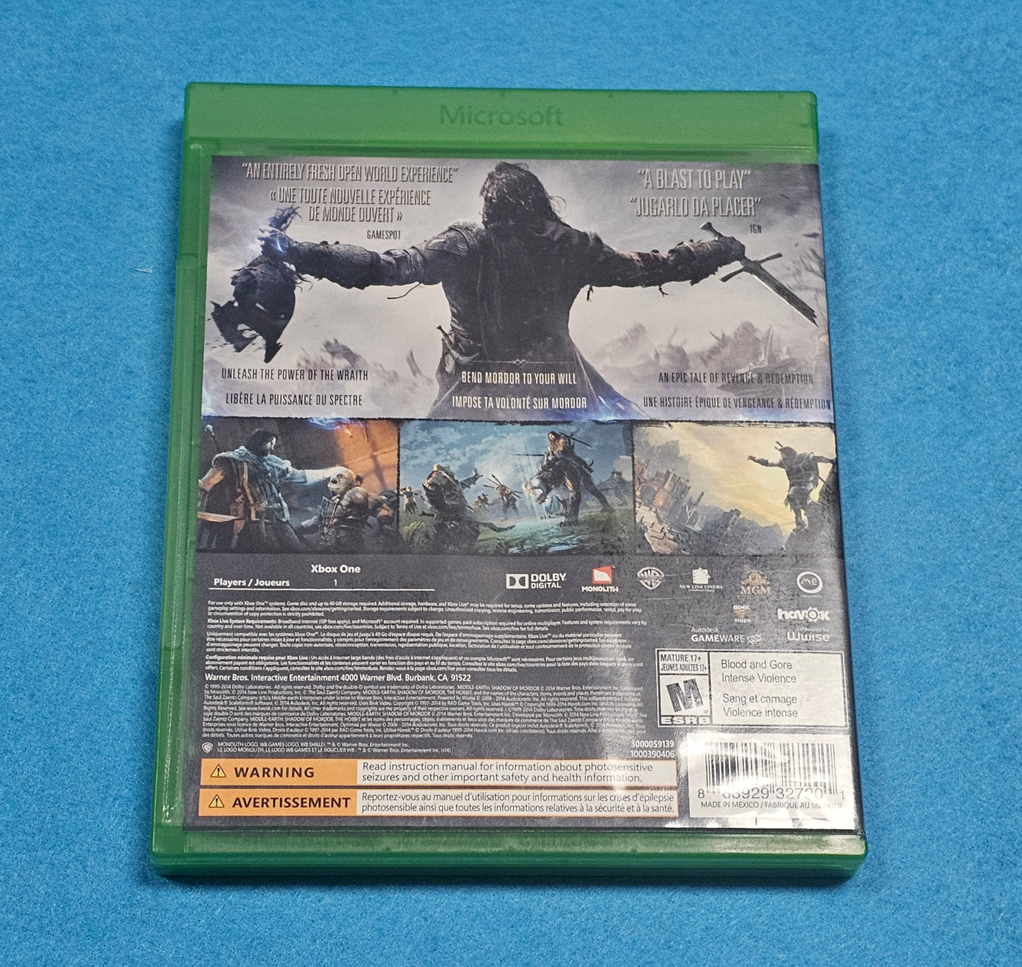 020: Shadow of Mordor - XBox One
