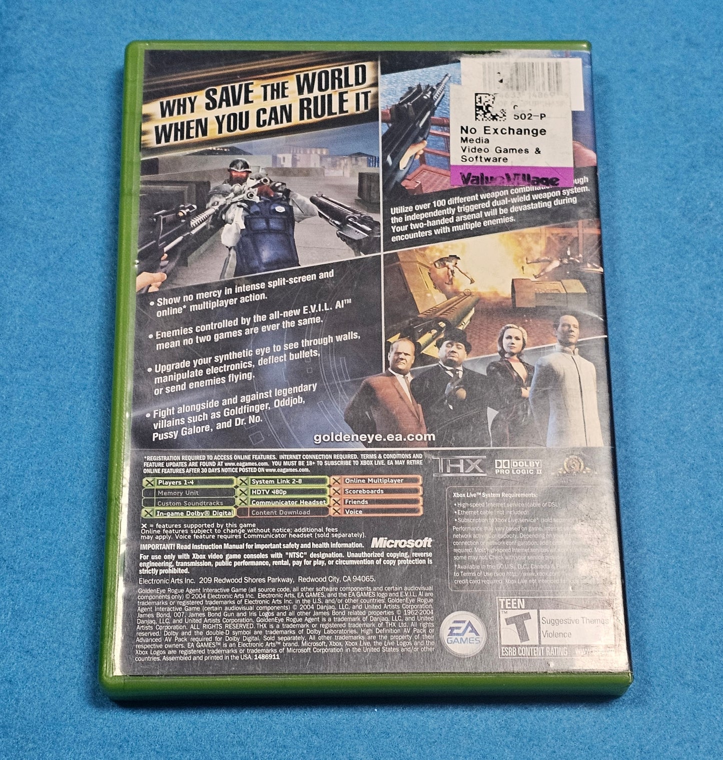 032: Golden Eye Rogue Agent - XBox
