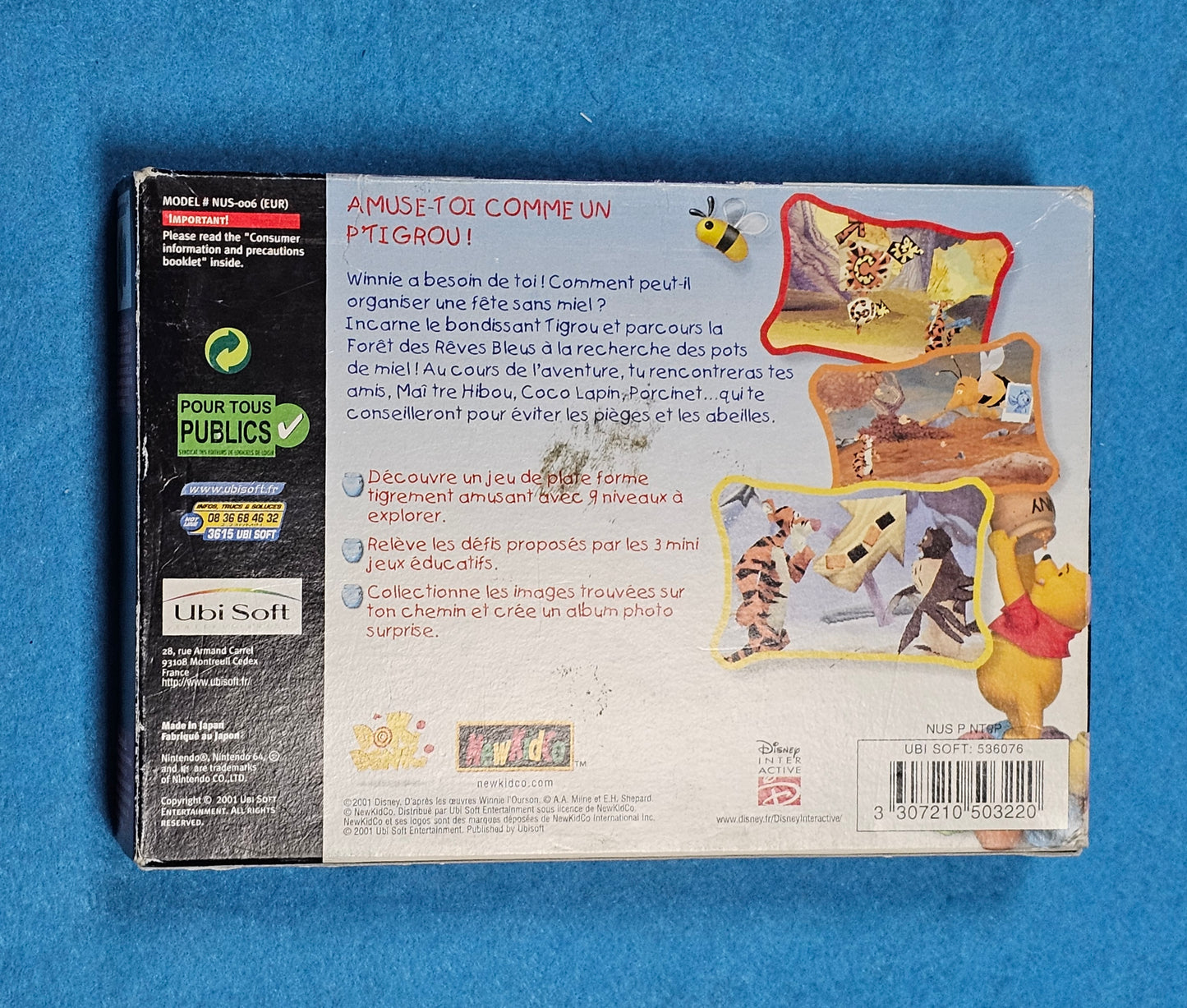 093: Winnie l'Ourson La Chasse au Miel de Tigrou (PAL) - N64