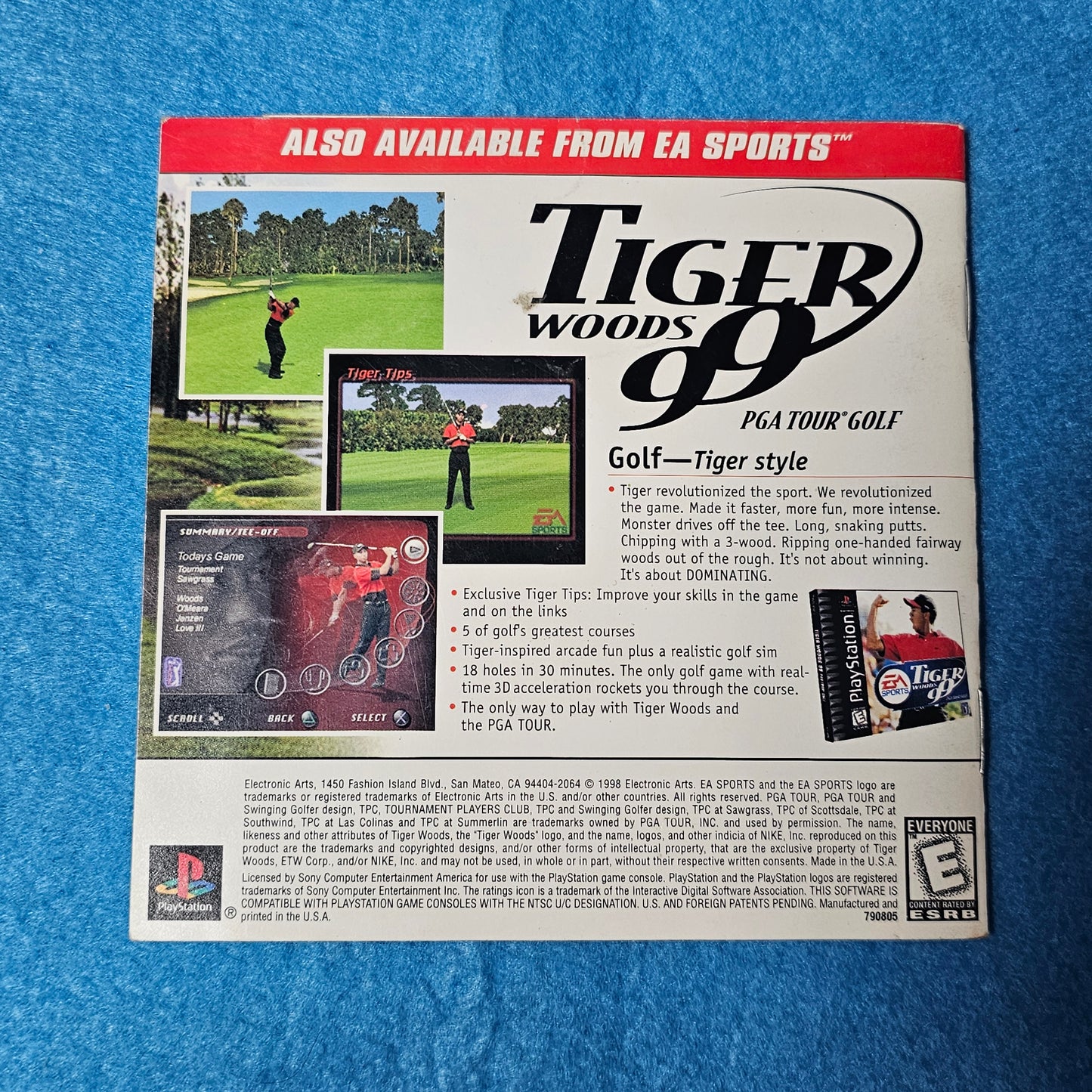 136: MANUAL NHL 99 - PlayStation
