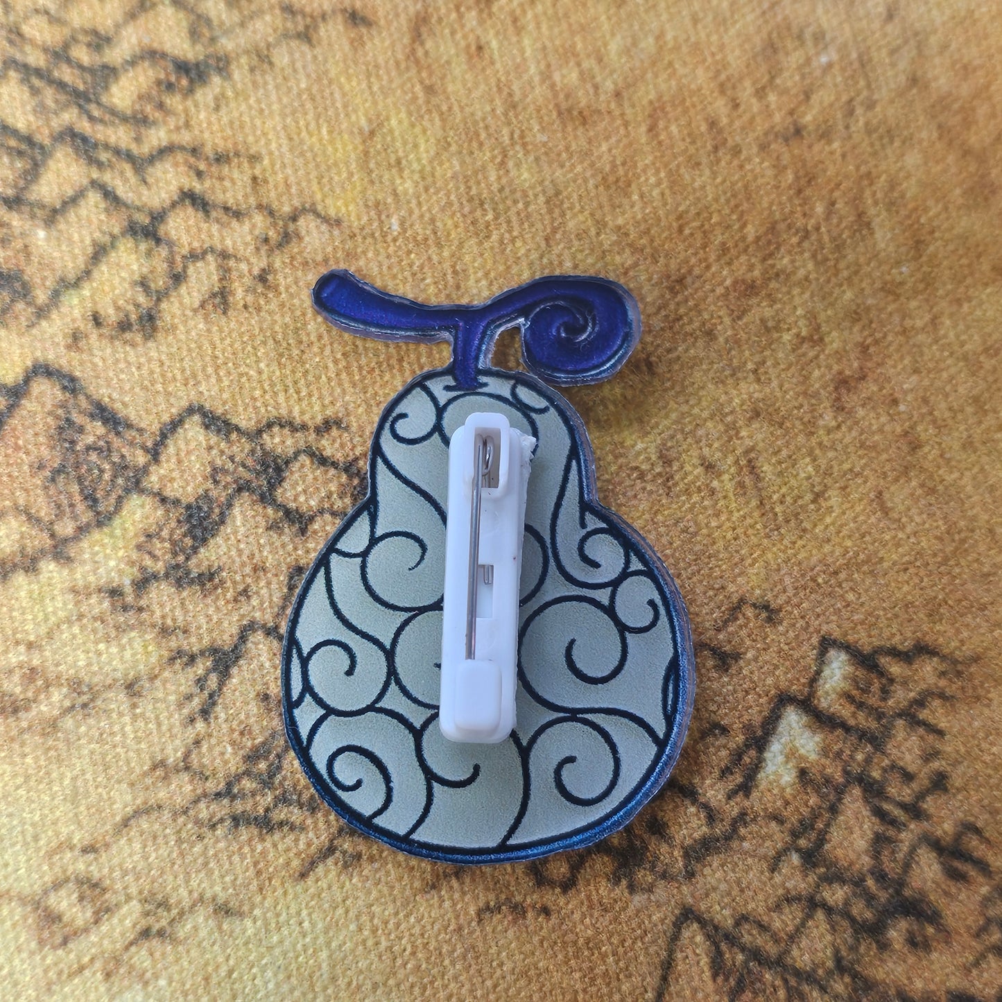 179: One Piece White Devil Fruit Acrylic Pin