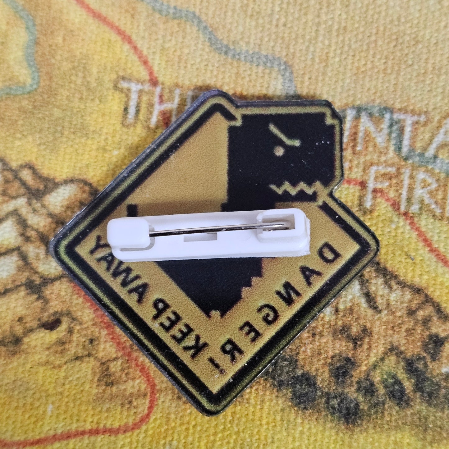 380: Keep Away Acrylic Pin