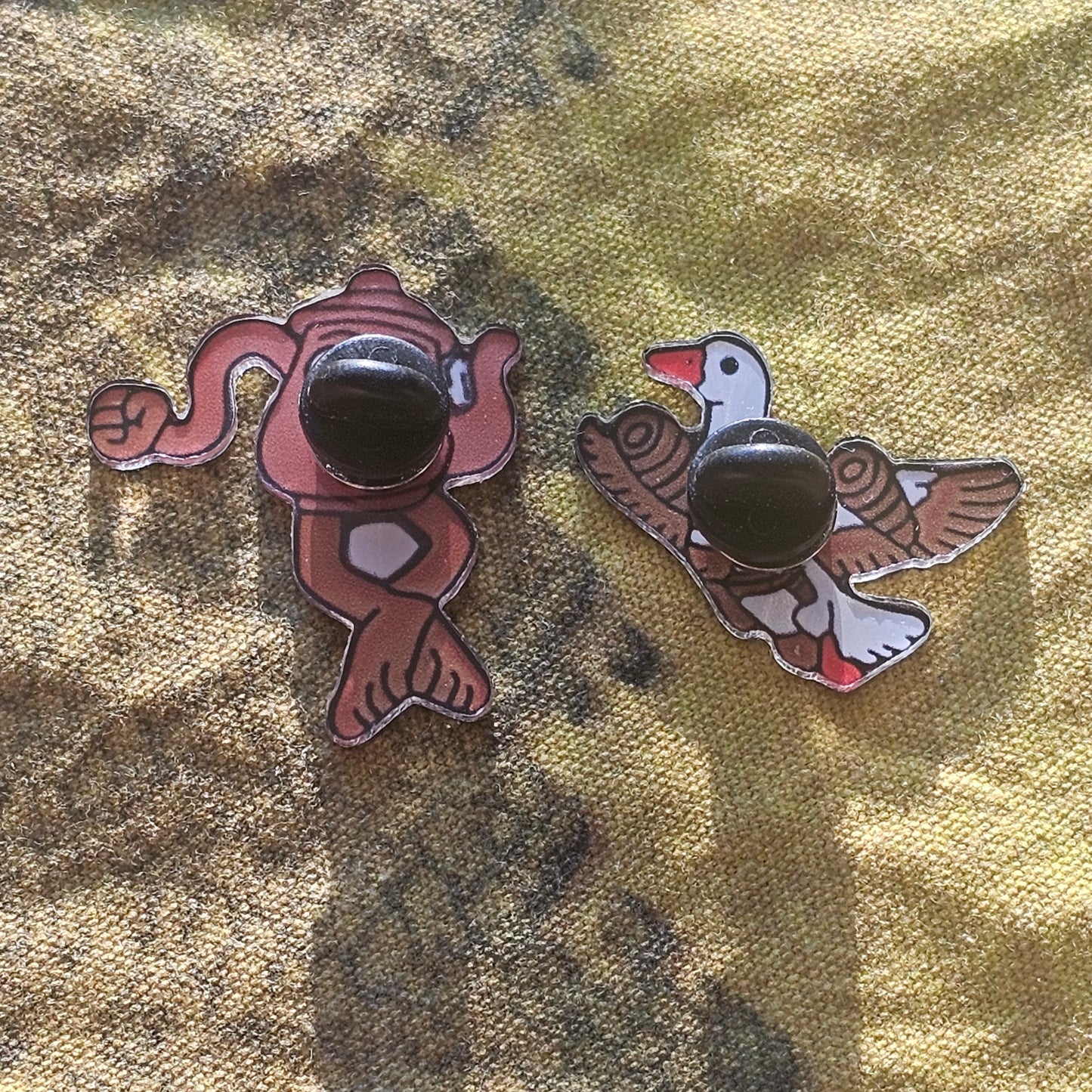 096: Brain Rot Acrylic Pins Lot 1