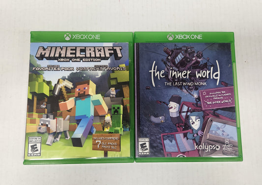 Auction Lot 03: Minecraft, The Inner World: The Last Wind Monk - XBox One