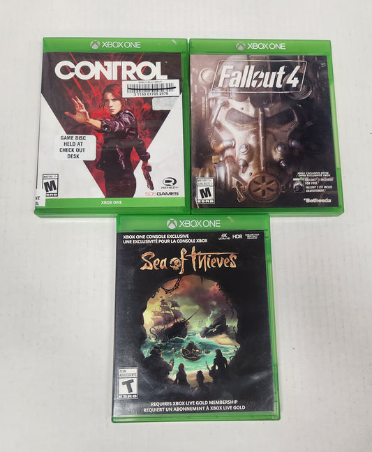 Auction Lot 02: Control, Fallout 4, Sea of Thieves - XBox One