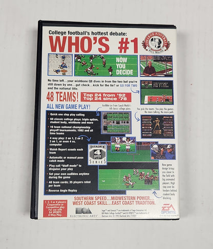 071: Bill Walsh College Football - Sega Genesis