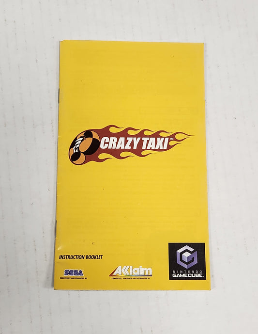 Lot 071: Crazy Taxi Manual - GameCube