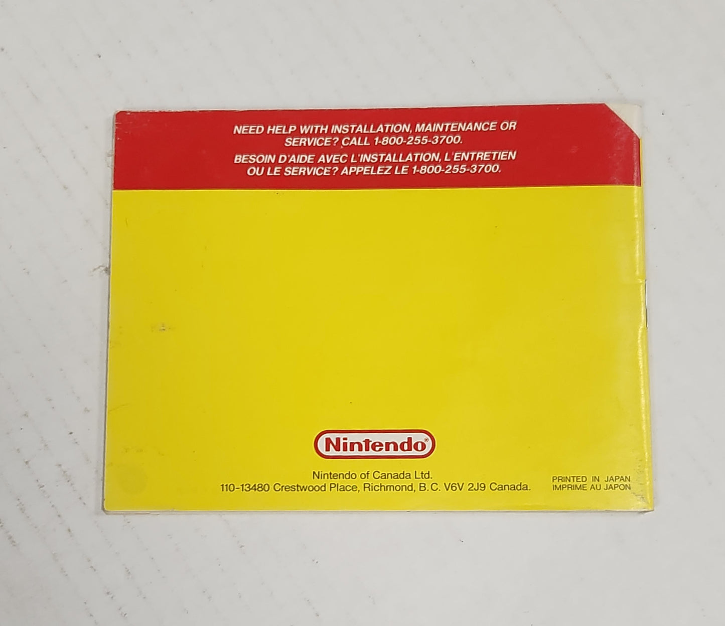 Lot 082: Super Mario Bros 3 Manual - NES