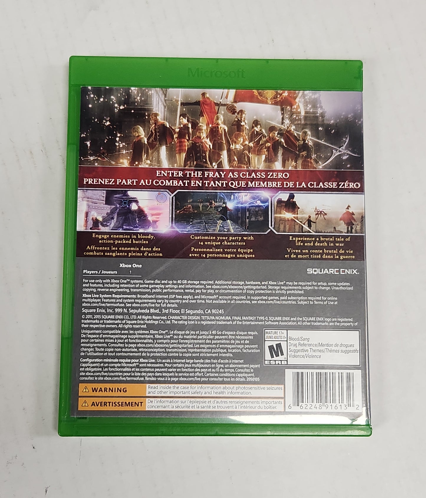 Lot 093: Final Fantasy Type-0 HD - XBox One