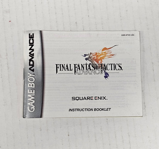 Item 051: Final Fantasy Tactics Manual - GBA