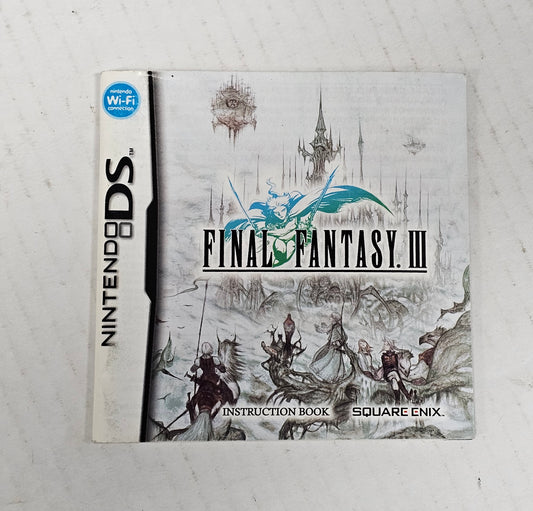 Item 052: Final Fantasy III Manual - DS