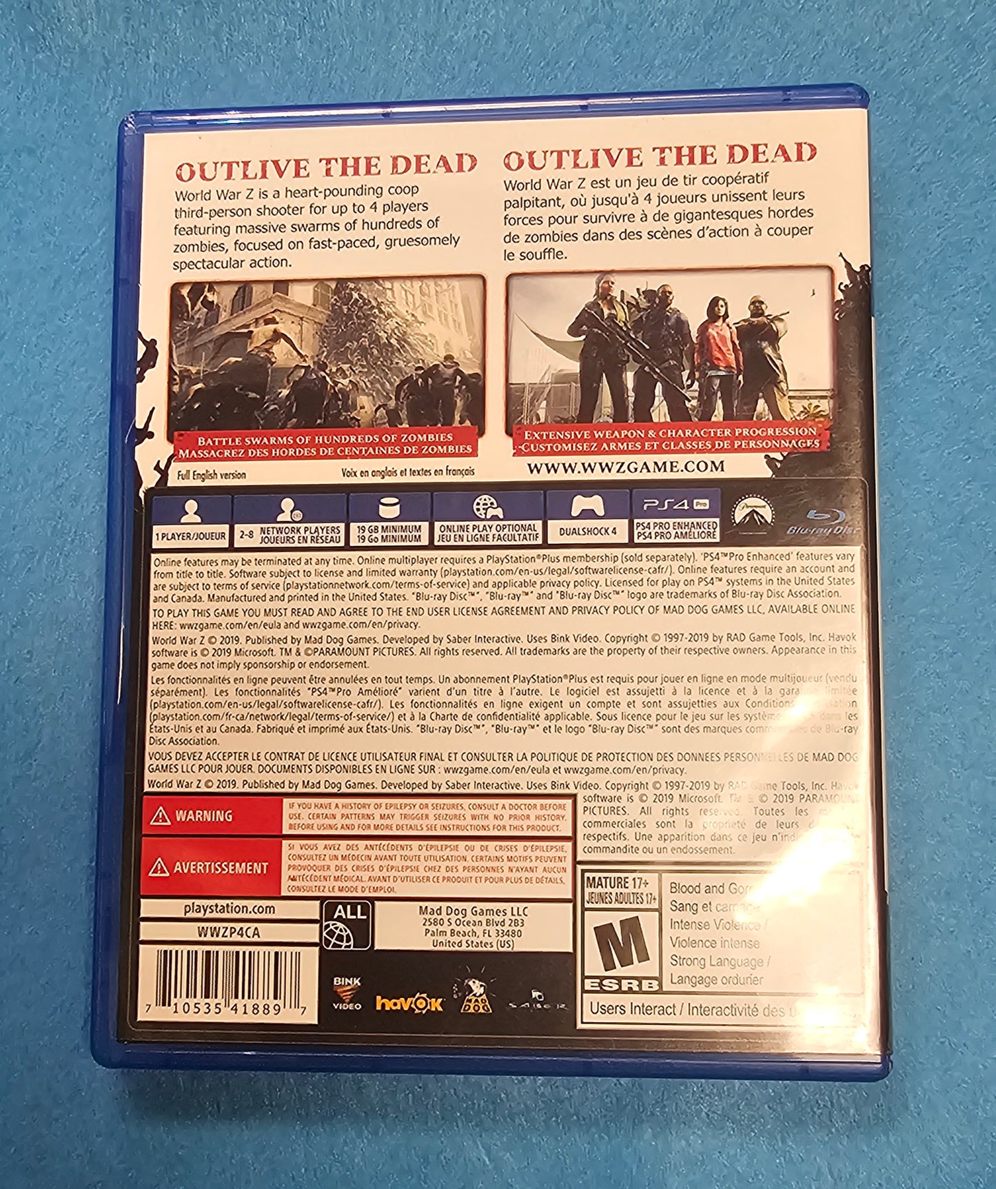 Thing 029: World War Z - PS4