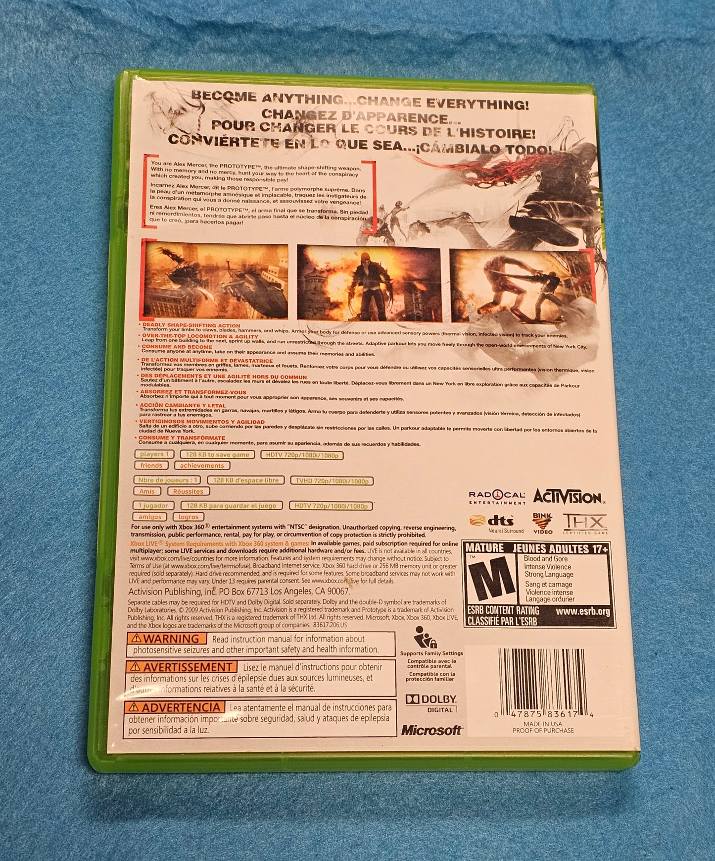 Thing 102: Prototype - XBox 360