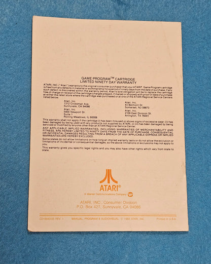 Thing 019: Yar's Revenge Manual - Atari