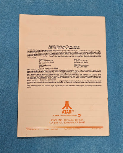 Thing 014: Star Raiders Manual - Atari