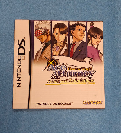Thing 004: Ace Attorney Manual Trials and Tribulations - DS