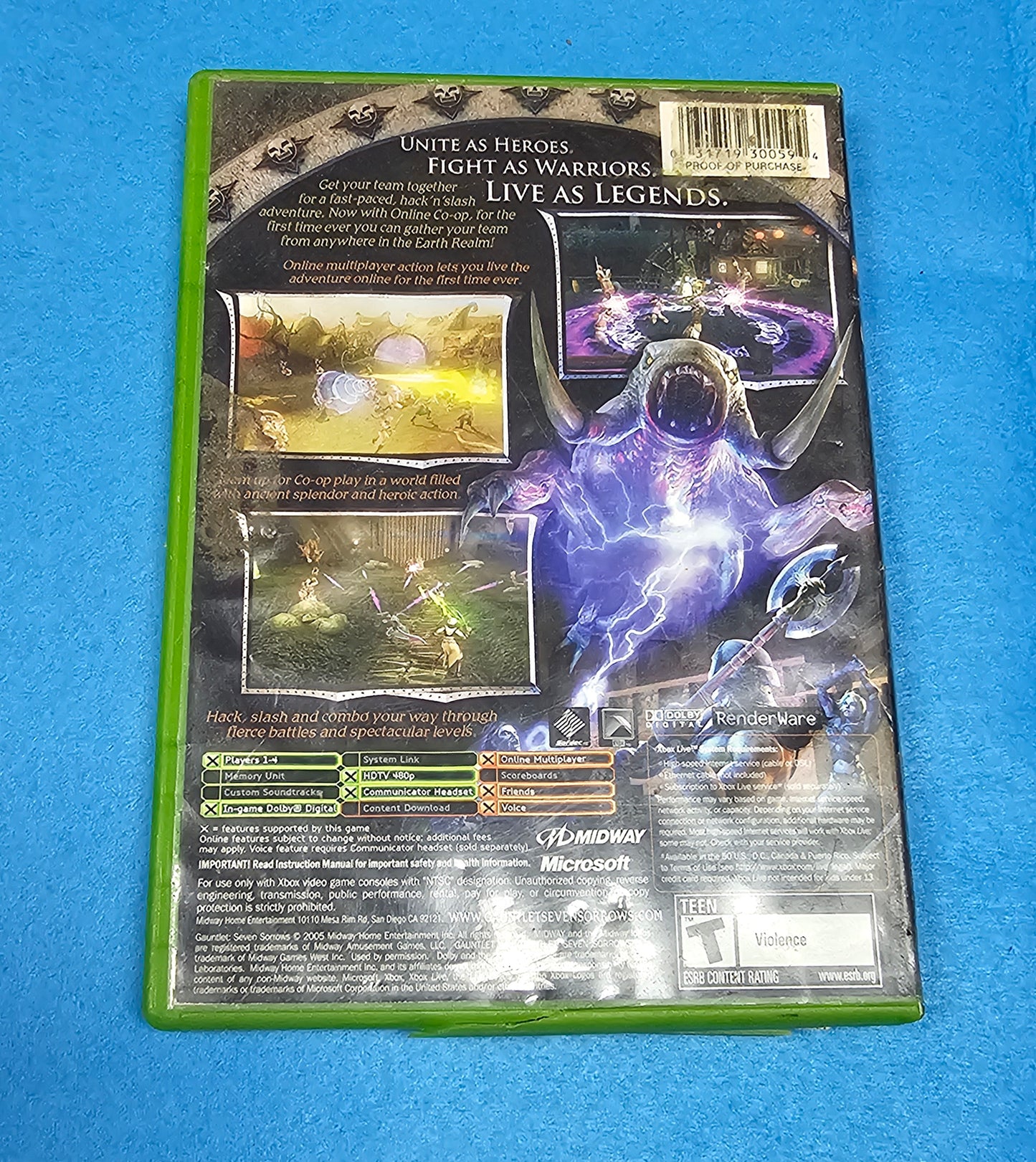 LOT 025: Gauntlet - XBox