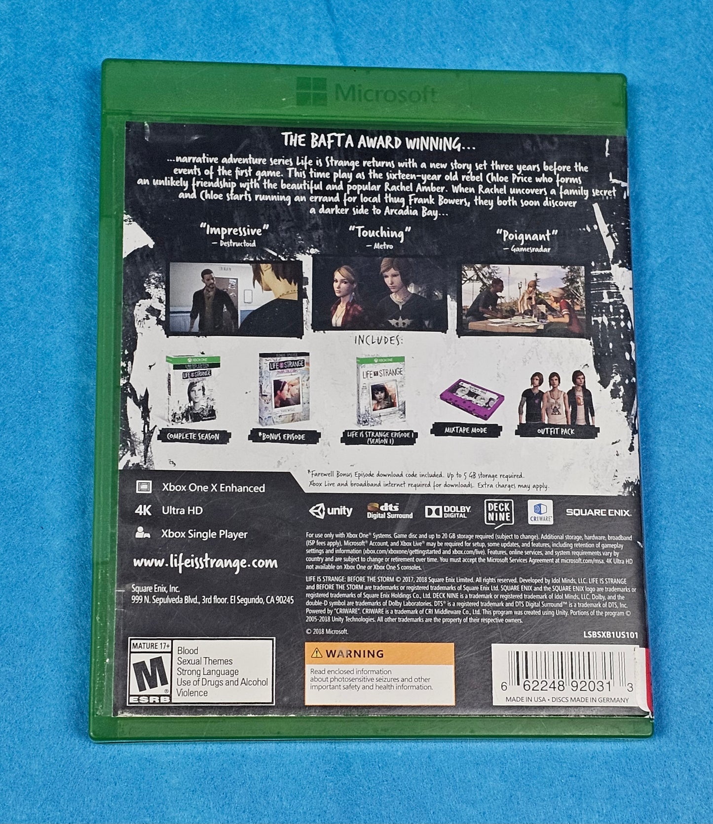 039: Life is Strange: Before the Storm - XBox One