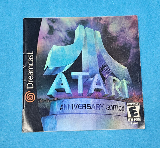 077: Atari Anniversary Edition Manual - Dreamcast