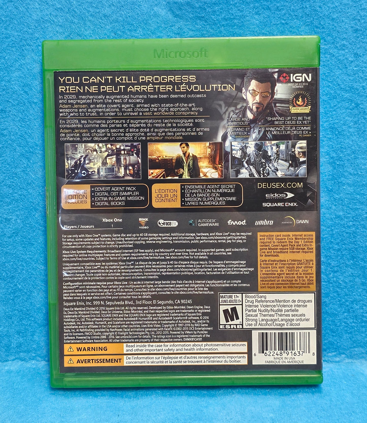 020: Deus Ex: Mankind Divided - XBox One